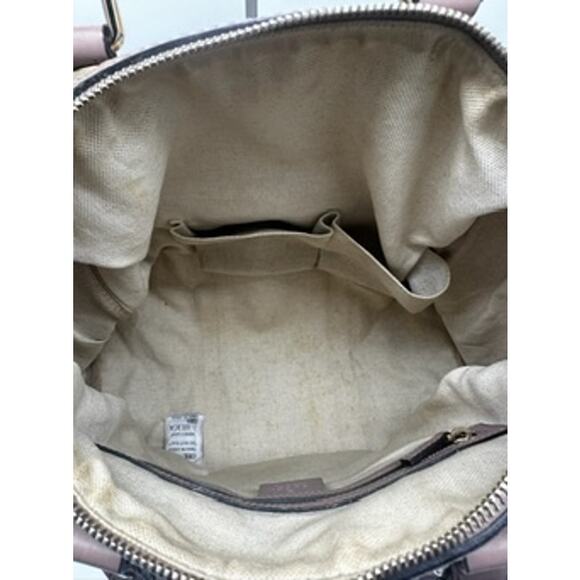 Gucci GG Monogram Vintage Web Medium Boston Pink Blue*AWESOME 2-WAY! - Picture 14 of 16